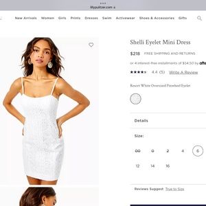 Lilly Pulitzer eyelet dress